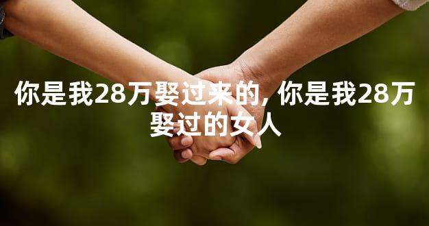 你是我28万娶过来的, 你是我28万娶过的女人